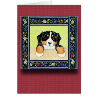 Cartão Filhote de cachorro do cobrir