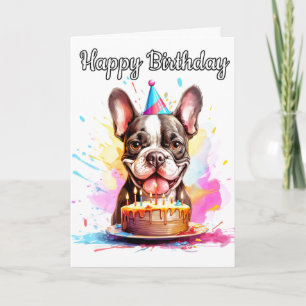 Cartão Filhote Divertido Feliz Aniversário