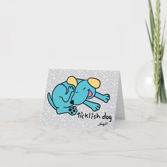 Cartão FILHOTES DE CACHORRO caninos coloridos (Frente)