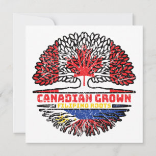 Cartão Filipinas Filipino Canadá Árvores do Canadá Fl
