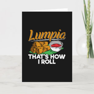 Cartão Filipinas: Filipino Lumpia Comida Cote