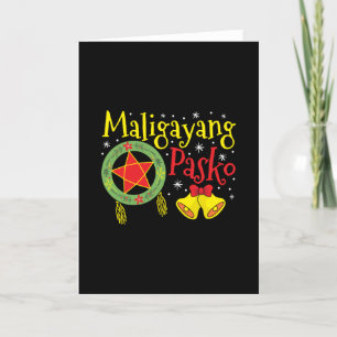Cartão Filipinas Natal Filipino Feliz Natal