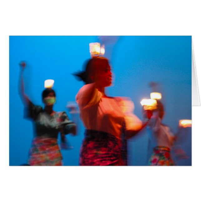 Cartão filipino da dança Pandango sa Ilaw (Frente Horizontal)