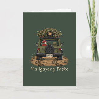Cartão Filipino Feliz Natal - Maligayang Pasko
