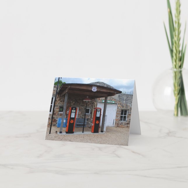 Cartão Fill er' Up on Route 66 (Frente)