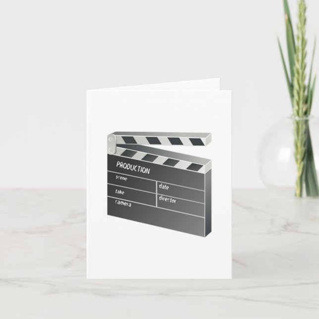 Cartão Filme Clapperboard (Frente)