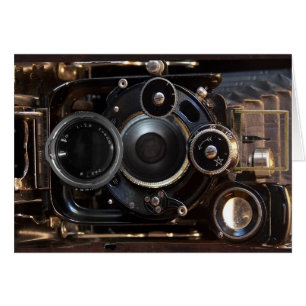 Cartão Filme de Lente Vintage com Fotografia de Câmera An