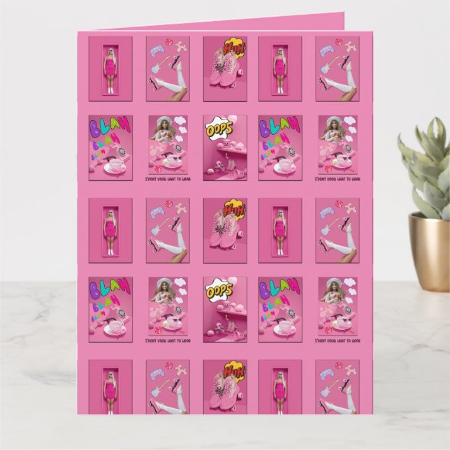 Cartão Filme de Mikitiez premier princesa boneca T-Shirt (Planta pequena)