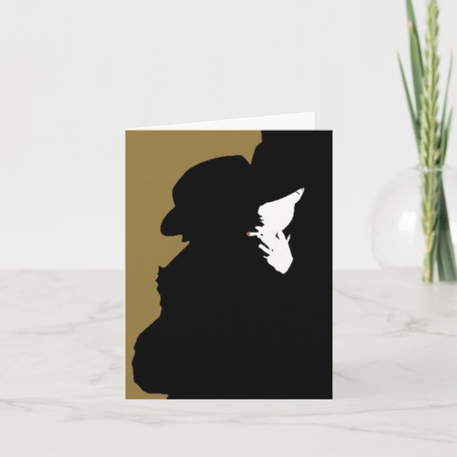 Cartão Filme Noir: Desconhecido (Frente)