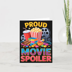 Cartão Filme spoiler orgulhoso comida de filme lanche da