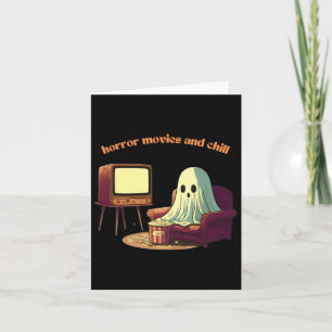 Cartão Filmes De Ódio Bonito E Fantasma De Halloween Chil