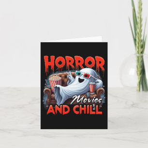 Cartão Filmes de Terror e Relaxar Amantes de Filmes Assus
