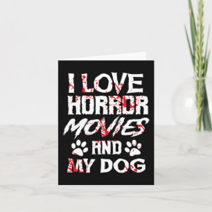 Cartão Filmes de terror sonham amantes fãs de Halloween T
