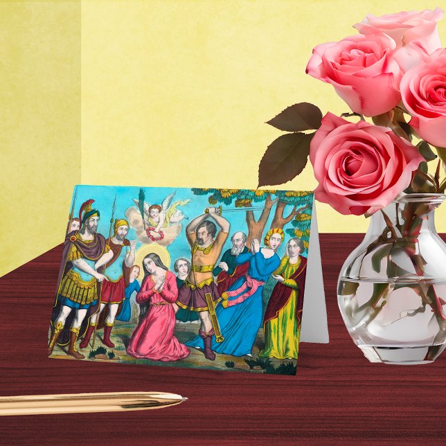 Cartão Filomena sendo decapitada (Criador carregado)