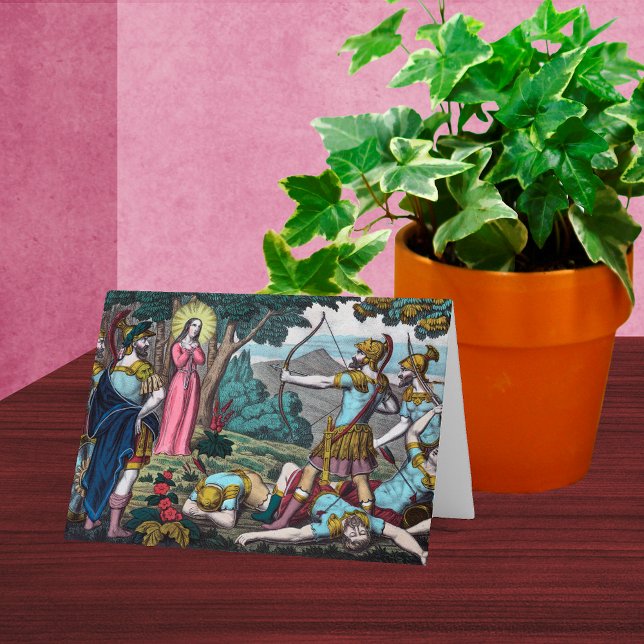 Cartão Filomena sendo picada com setas (Criador carregado)