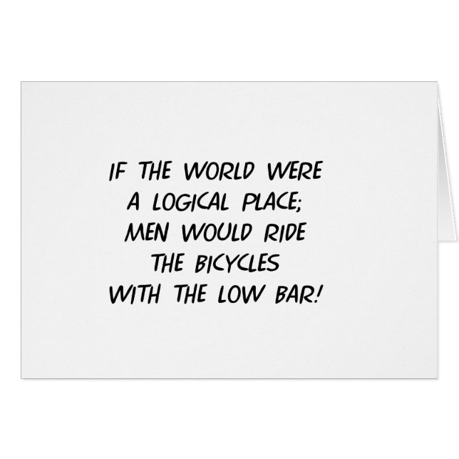 Cartão Filosofia da bicicleta (Frente Horizontal)