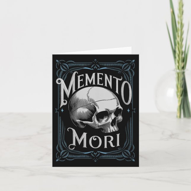 Cartão Filosofia feminina Memento Mori Filosofia da vida  (Frente)
