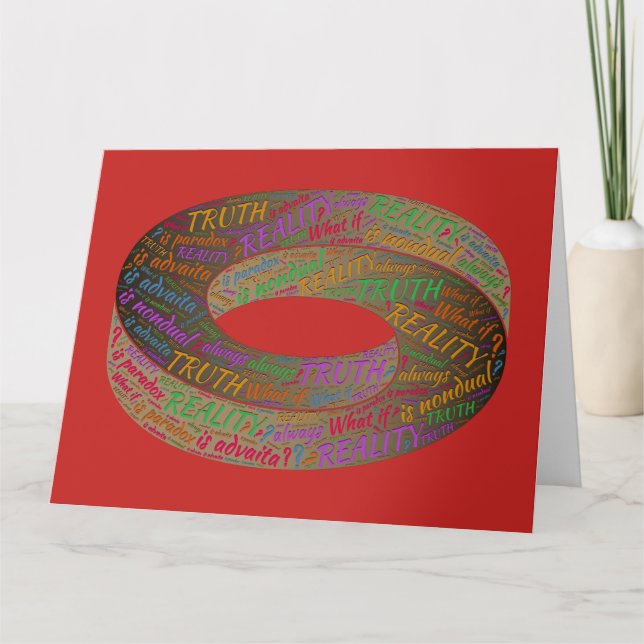 Cartão Filosofia Inspiradora de Realidade do Paradoxo Ver (Frente)