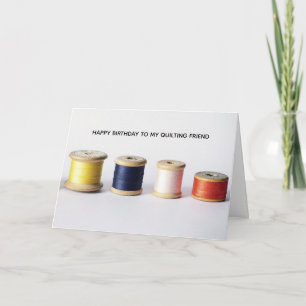 Cartão Filtrando o Aniversário do Artesanato Amigo de Cos