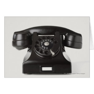 Cartão Fim-acima de um telefone giratório