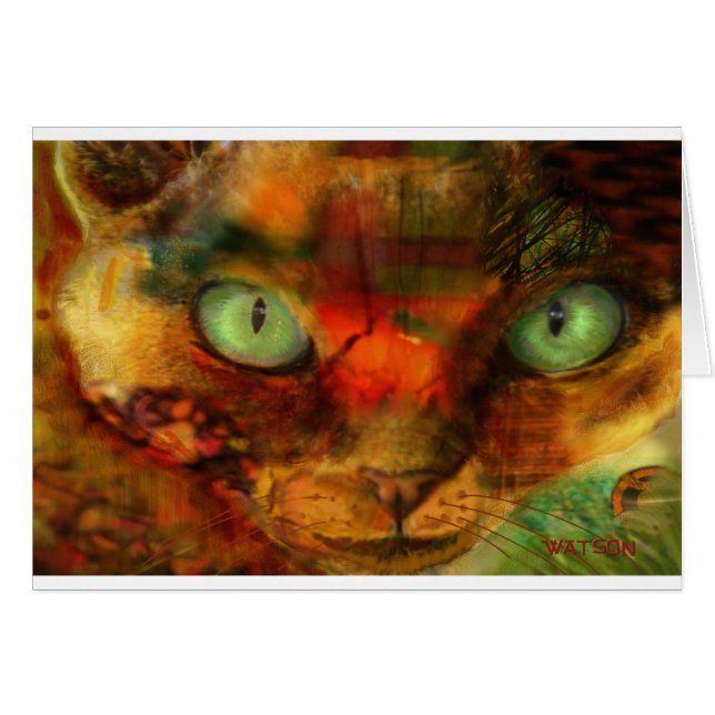 Cartão Fim de Devon Rex acima (Frente Horizontal)