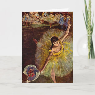 Cartão Fim de uma Arabesque de Edgar Degas, Ballet Antigo