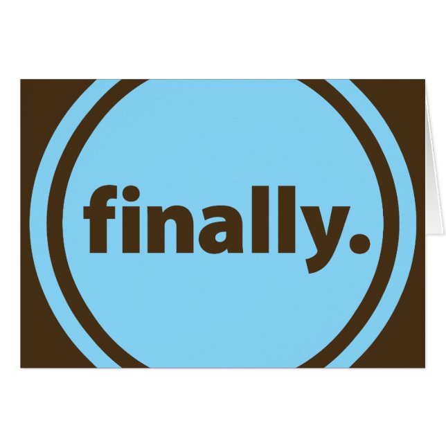 Cartão Finalmente (Frente Horizontal)