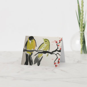 Cartão Finch Amarelo - Dentro do Vazio da placa de saudaç