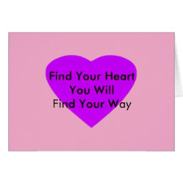 Cartão Find your heart  jGibney The Museum Zazzle