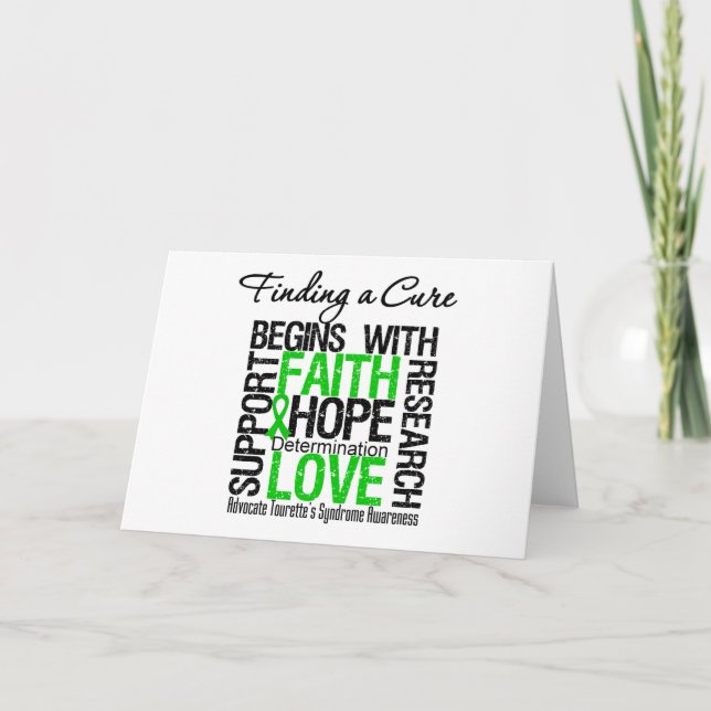 Cartão Finding a Cure For Tourette's Syndrome (Frente)