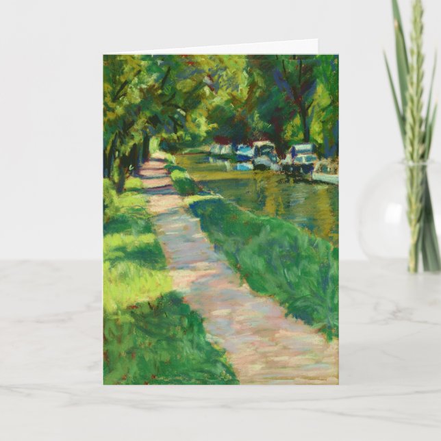 Cartão Fine Art Card - Canal Towpath (Frente)