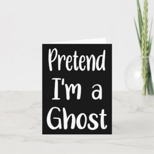 Cartão Fingir que sou um fantasma fantasma no dia das bru
