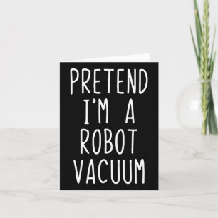 Cartão Fingir que sou um Robô Vacuum Fumaça Halloween pre