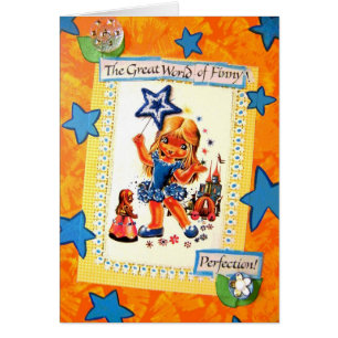 Cartão Finny lunático - vintage