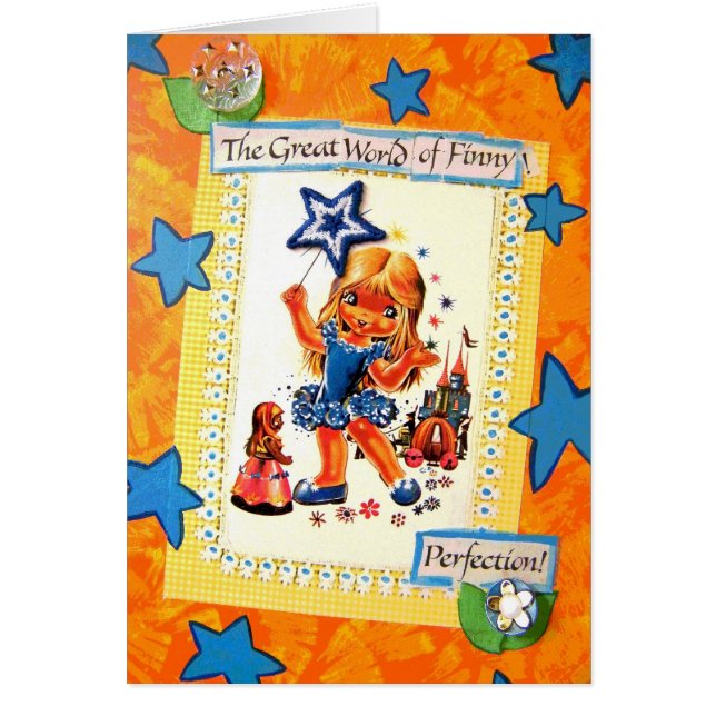 Cartão Finny lunático - vintage (Frente)