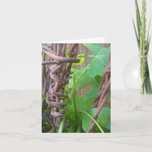 Cartão Fio de Barbed do pai (Frente)