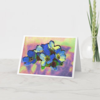 Cartão fiori azzurri