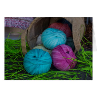 Cartão Fios para confecção de malhas