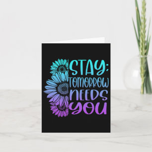 Cartão Fique Amanhã Precisa Que Você Prevena O Suicídio