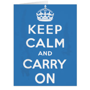 Cartão Fique calmo e continue ligado