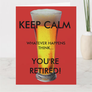 Cartão Fique calmo... você está aposentado