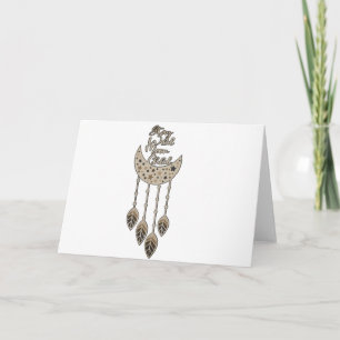 Cartão Fique Selvagem Lua Criança Em Branco