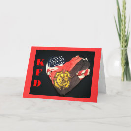 Cartão Fire department note card