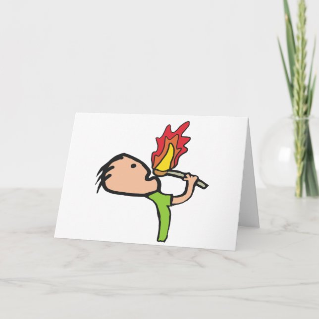 Cartão Fire Eating (Frente)