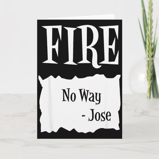 Cartão Fire - Hot Packet Halloween Taco Costume  (Frente)