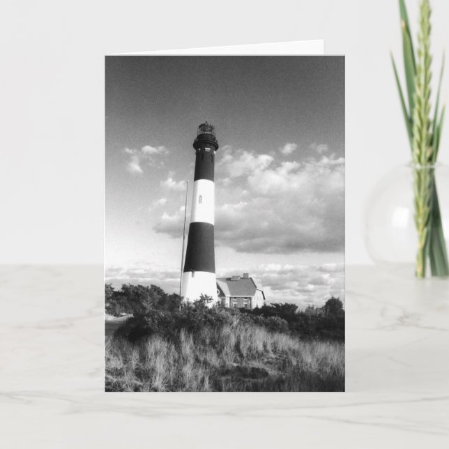 Cartão 'Fire Island Lighthouse' Blank Greeting Card (Frente)