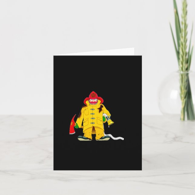 Cartão Firefighter Smoke Alarms Dont Save Lives  (Frente)