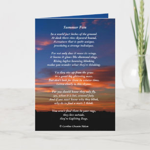 Cartão Firefly / Iluminação BugDivertido