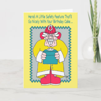 Cartão FIREMAN Birthday Card