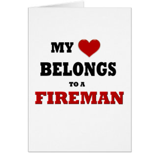 Cartão Fireman Love